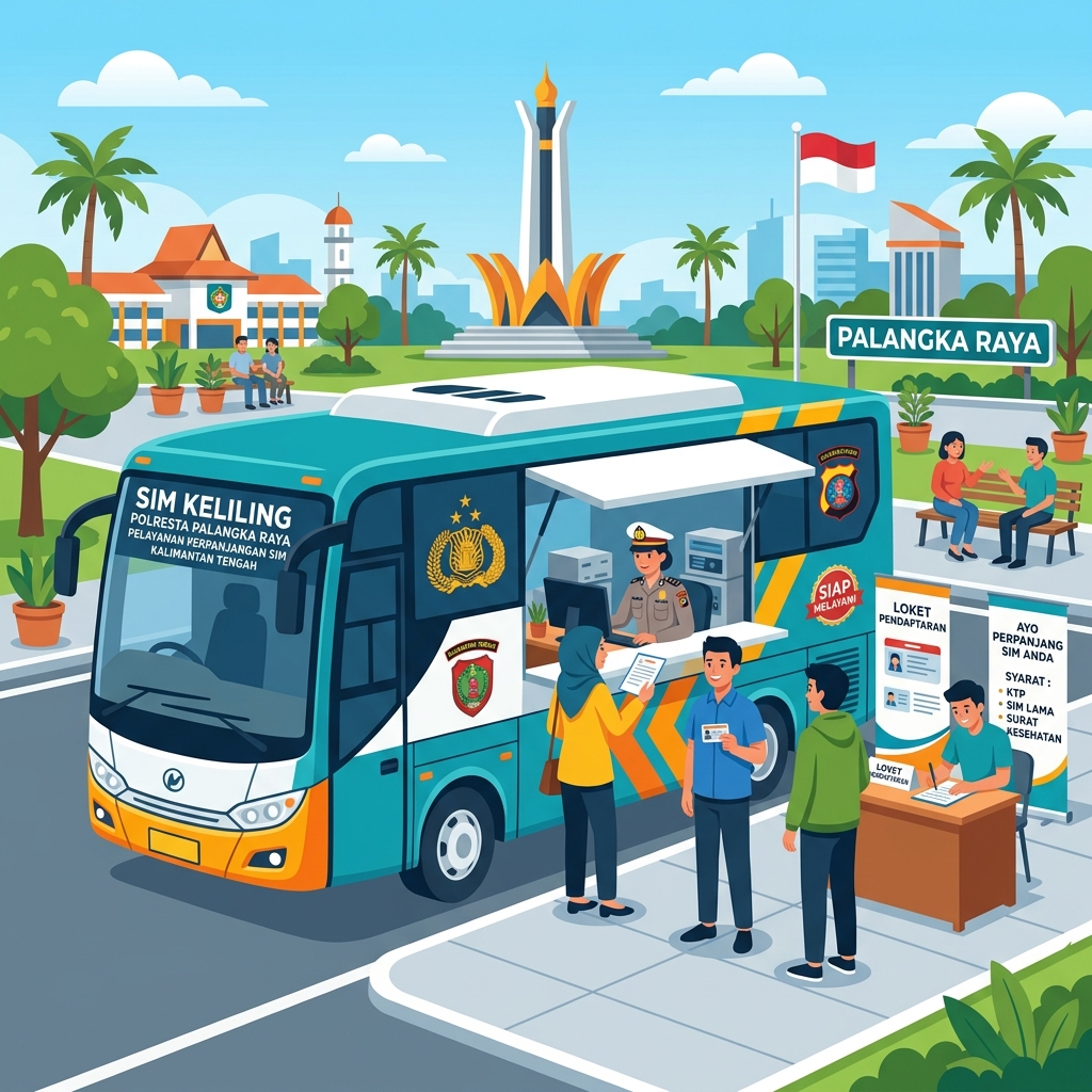 Layanan Bus SIM Keliling Polresta Palangka Raya & Kalteng